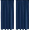 Užuolaidos su žiedais, blokuojančios šviesą 2 pcs