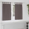 Užuolaidos su žiedais, blokuojančios šviesą 2 pcs Tamsiai rudas