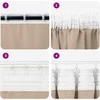 Užuolaidos su žiedais, blokuojančios šviesą 2 pcs Taupe