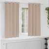 Užuolaidos su žiedais, blokuojančios šviesą 2 pcs Taupe