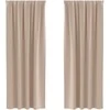 Užuolaidos su žiedais, blokuojančios šviesą 2 pcs Taupe