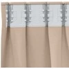 Užuolaidos su žiedais, blokuojančios šviesą 2 pcs Taupe