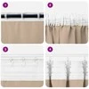 Užuolaidos su žiedais, blokuojančios šviesą 2 pcs Taupe