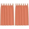 Užuolaidos su žiedais, blokuojančios šviesą 2 pcs Terakotos