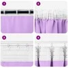 Užuolaidos su žiedais, blokuojančios šviesą 2 pcs Violetinė