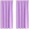 Užuolaidos su žiedais, blokuojančios šviesą 2 pcs Violetinė