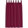 Užuolaidos su žiedais, blokuojančios šviesą 2 pcs Vyno raudona