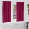 Užuolaidos su žiedais, blokuojančios šviesą 2 pcs Vyno raudona