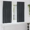 Užtemdymo užuolaidos 2 pcs Šviesiai pilka 140 x 175 cm Aksomas