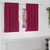 Užuolaidos su žiedais, blokuojančios šviesą 2 pcs Vyno raudona
