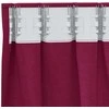 Užuolaidos su žiedais, blokuojančios šviesą 2 pcs Vyno raudona