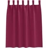 Užuolaidos su žiedais, blokuojančios šviesą 2 pcs Vyno raudona