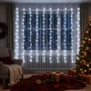Užuolaidų girlianda 200 LED Šalta balta 300 x 200 cm