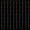 Užuolaidų girlianda 300 LED Įvairių spalvų 300 x 300 cm