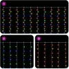 Užuolaidų girlianda 300 LED Įvairių spalvų 300 x 300 cm
