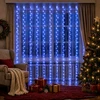 Užuolaidų girlianda Skaidrus 300 x 300 cm PVC 300 LED