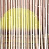 Vabzdžių durų užuolaidos, palmės spaudinys, 100x200cm, bambukas