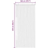 Vabzdžių Užuolaida iš Chenille Pilka ir balta 100 x 220 cm