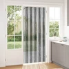 Vabzdžių Užuolaida iš Chenille Pilka ir juoda 90 x 220 cm