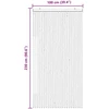 Vabzdžių Užuolaida iš Chenille Pilka ir balta 100 x 230 cm