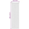 Vabzdžių Užuolaida iš Chenille Pilka ir balta 56 x 200 cm