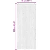 Vabzdžių Užuolaida iš Chenille Pilka ir balta 90 x 220 cm
