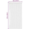 Vabzdžių Užuolaida iš Chenille Sidabrinė pilka ir rožinė