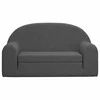 Vaikiška dvivietė sofa-lova, antracito, minkštas pliušas