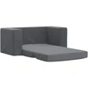 Vaikiška dvivietė sofa-lova, antracito, minkštas pliušas
