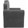 Vaikiška dvivietė sofa-lova, antracito, minkštas pliušas