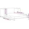 Vaikiška dvivietė sofa-lova, pilka, pliušas, su žvaigždėmis
