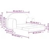 Vaikiška dvivietė sofa-lova, šviesiai pilka, minkštas pliušas