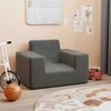 Vaikiška sofa, antracito spalvos, minkštas pliušas