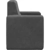 Vaikiška sofa, antracito spalvos, minkštas pliušas