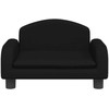 Vaikiška sofa, juodos spalvos, 50x40x30 cm, audinys