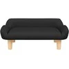 Vaikiška sofa, juodos spalvos, 70x40x24cm, audinys