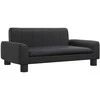 Vaikiška sofa, juodos spalvos, 70x45x30cm, dirbtinė oda