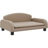 Vaikiška sofa, kapučino spalvos, 70x45x30cm, dirbtinė oda