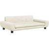 Vaikiška sofa, kreminės spalvos, 100x54x33cm, aksomas