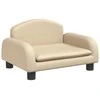 Vaikiška sofa, kreminės spalvos, 50x40x30cm, audinys