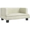 Vaikiška sofa, kreminės spalvos, 60x40x30cm, aksomas