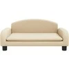 Vaikiška sofa, kreminės spalvos, 70x45x30cm, audinys