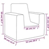 Vaikiška sofa, kreminės spalvos, minkštas pliušas