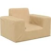 Vaikiška sofa, kreminės spalvos, minkštas pliušas