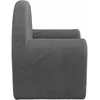 Vaikiška sofa-lova, antracito spalvos, minkštas pliušas