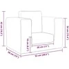 Vaikiška sofa-lova, antracito spalvos, minkštas pliušas
