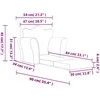 Vaikiška sofa-lova, antracito spalvos, minkštas pliušas