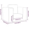 Vaikiška sofa-lova, kreminės spalvos, minkštas pliušas