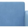 Vaikiška sofa-lova, mėlynos spalvos, minkštas pliušas