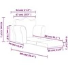 Vaikiška sofa-lova, mėlynos spalvos, minkštas pliušas
